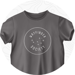Wayfinder Society T-Shirt and Pin