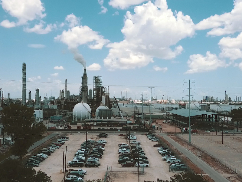 A refinery in Houston TX