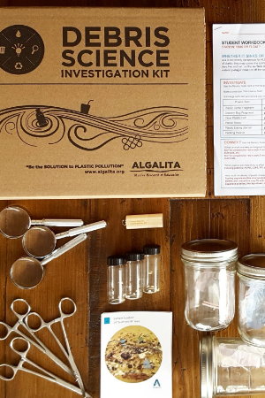 Contents of the Plastic Ocean Teaching Kit (Previously called the Debris Science Investigation Kit)