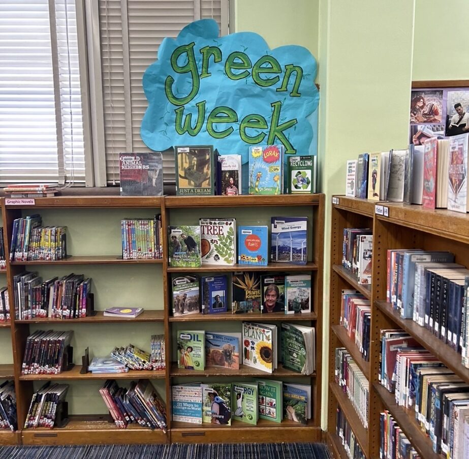 green week promotion in a library