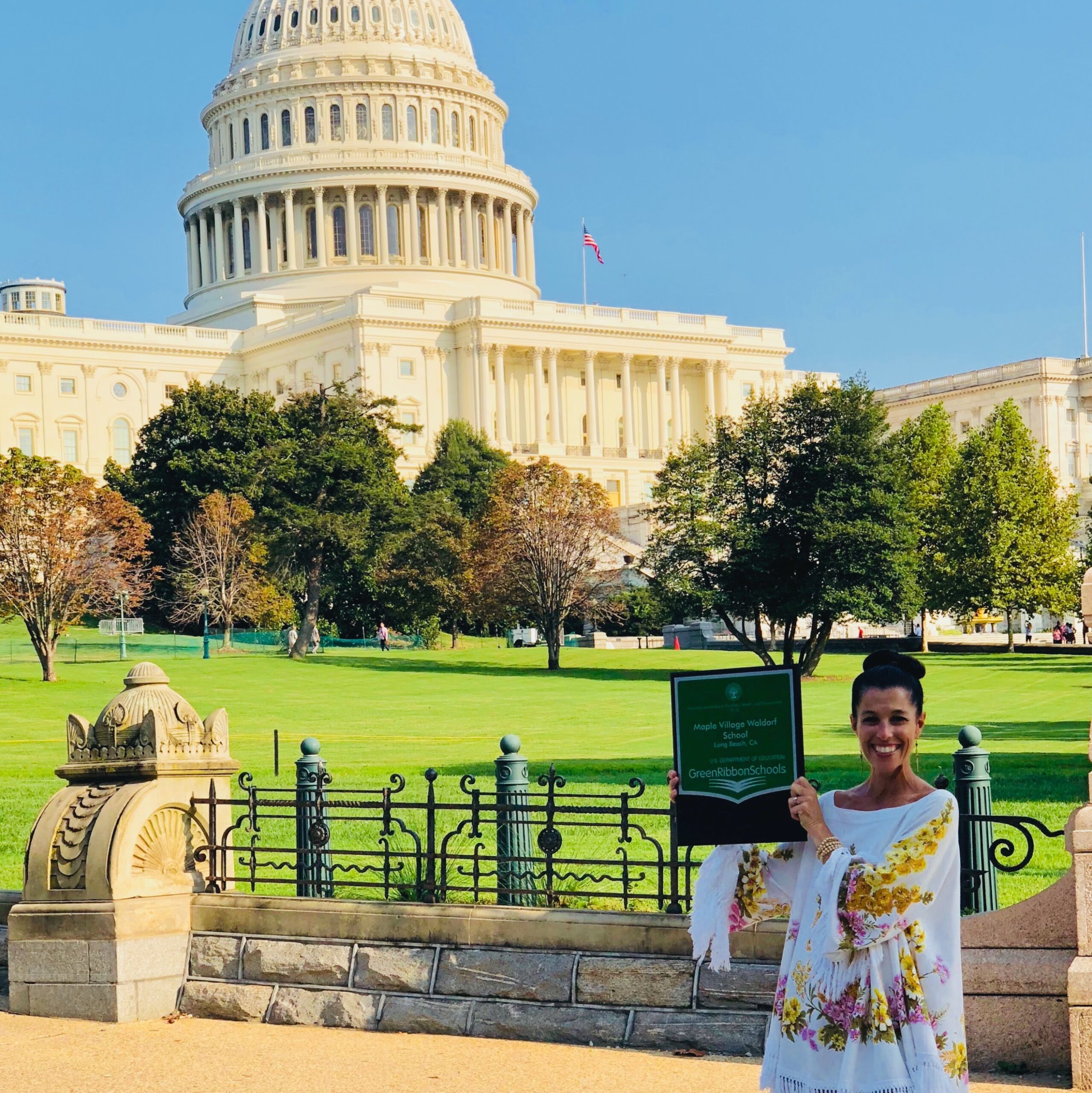 Lisa McCarthy in DC accepting Green Ribbon Award