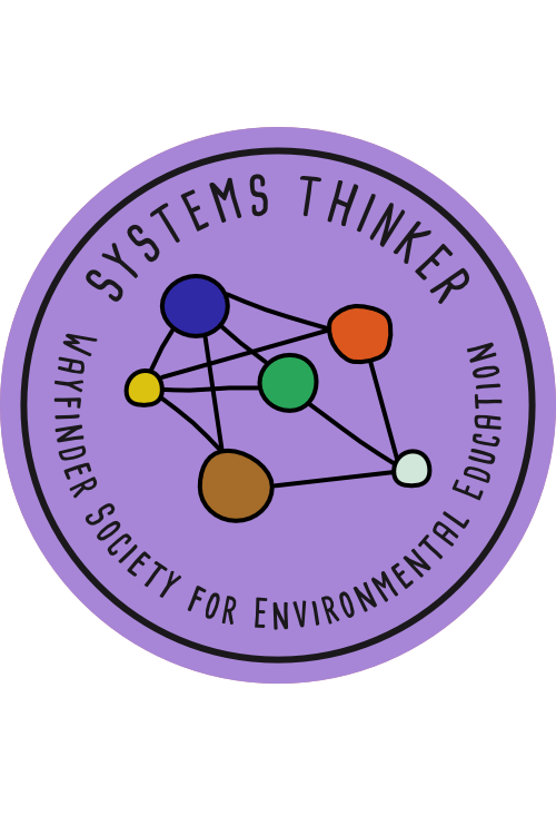 Systems Thinker Badge - Earn by completing the 5 Actions listed before.